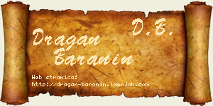 Dragan Baranin vizit kartica